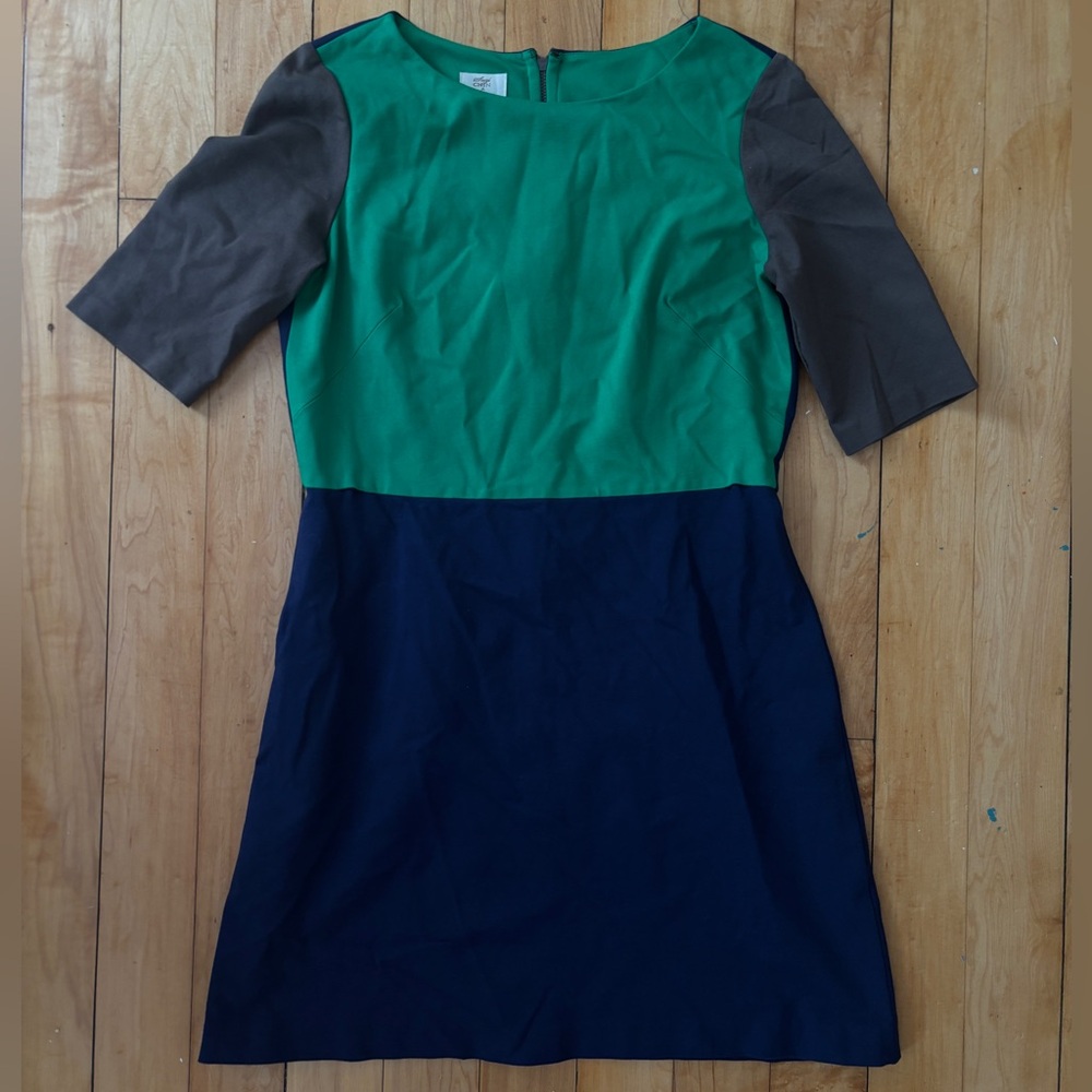 funky stretchy comfy color block dress